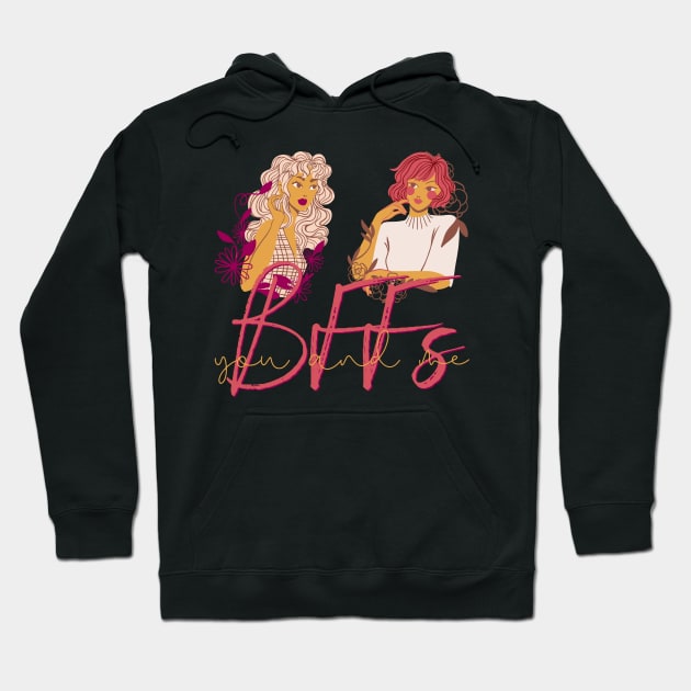 Sisterhood BFFs Best Friends Forever Hoodie by nathalieaynie